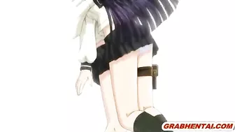 Coed Gets Electrifying Shocks from Tentacle Sex in Hentai Anime