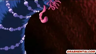 Coed Gets Electrifying Shocks from Tentacle Sex in Hentai Anime