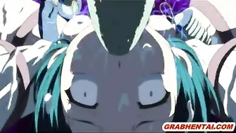 Coed Gets Electrifying Shocks from Tentacle Sex in Hentai Anime