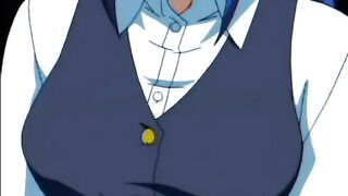 Bondage hentai with bigtits gets dildoed wetpussy, anime