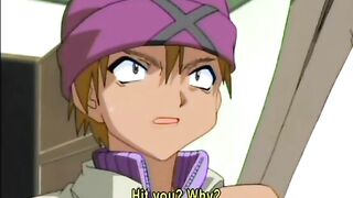 Bondage hentai with bigtits gets dildoed wetpussy, anime