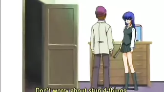 Bondage hentai with bigtits gets dildoed wetpussy, anime