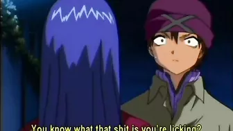 Bondage hentai with bigtits gets dildoed wetpussy, anime