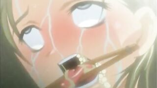 Hentai Porn Video - Roped with Clothespins on Her Tongue Gets Pumped