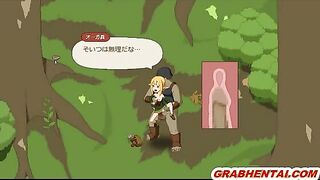 Elf hard fucked in the forest by bigcock, cute anime hentai