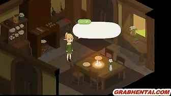 Elf hard fucked in the forest by bigcock, cute anime hentai