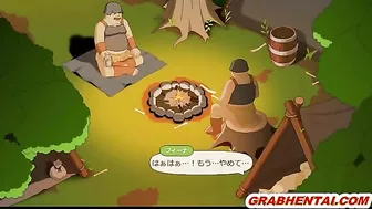 Elf hard fucked in the forest by bigcock, cute anime hentai