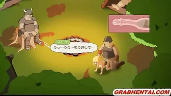 Elf hard fucked in the forest by bigcock, cute anime hentai