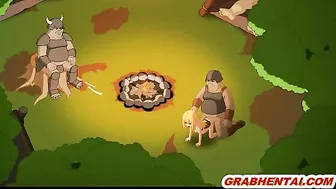 Elf hard fucked in the forest by bigcock, cute anime hentai