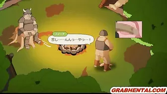 Elf hard fucked in the forest by bigcock, cute anime hentai