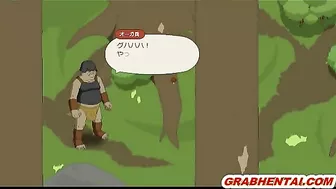 Elf hard fucked in the forest by bigcock, cute anime hentai