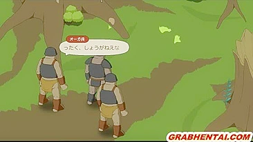 Elf hard fucked in the forest by bigcock, cute anime hentai