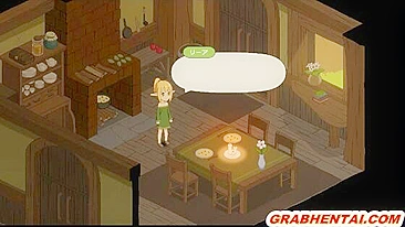 Elf hard fucked in the forest by bigcock, cute anime hentai