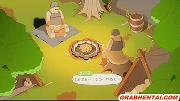 Elf hard fucked in the forest by bigcock, cute anime hentai