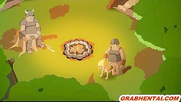 Elf hard fucked in the forest by bigcock, cute anime hentai