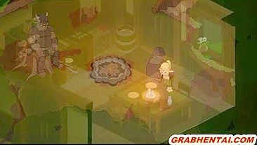 Elf hard fucked in the forest by bigcock, cute anime hentai