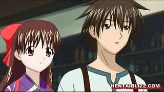 Cute Japanese hentai with big boobs sucking and riding dick - Anime, Cute, Japanese, Hentai, Big Boobs, Sucking, Riding