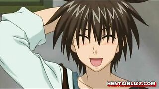 Cute Japanese hentai with big boobs sucking and riding dick - Anime, Cute, Japanese, Hentai, Big Boobs, Sucking, Riding