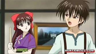 Cute Japanese hentai with big boobs sucking and riding dick - Anime, Cute, Japanese, Hentai, Big Boobs, Sucking, Riding