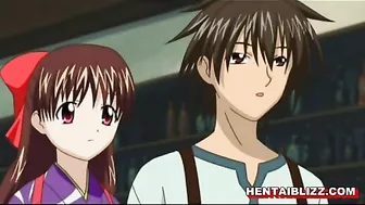 Cute Japanese hentai with big boobs sucking and riding dick - Anime, Cute, Japanese, Hentai, Big Boobs, Sucking, Riding