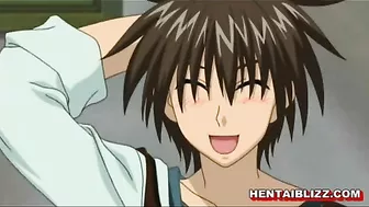 Cute Japanese hentai with big boobs sucking and riding dick - Anime, Cute, Japanese, Hentai, Big Boobs, Sucking, Riding