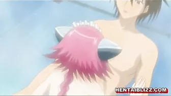 Cute Japanese hentai with big boobs sucking and riding dick - Anime, Cute, Japanese, Hentai, Big Boobs, Sucking, Riding