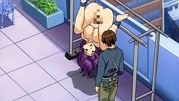 Japanese Hentai Bigboobs with Muzzle Hard Poking - Bondage and Tied