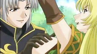 Bondage hentai Elf with bigboobs gets fingered and poked, anime, bondage, hentai, elf, roped, bigboobs, tied