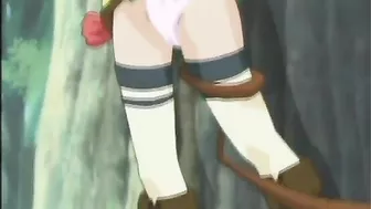 Bondage hentai Elf with bigboobs gets fingered and poked, anime, bondage, hentai, elf, roped, bigboobs, tied