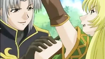 Bondage hentai Elf with bigboobs gets fingered and poked, anime, bondage, hentai, elf, roped, bigboobs, tied