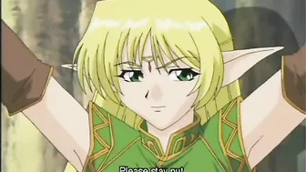 Bondage hentai Elf with bigboobs gets fingered and poked, anime, bondage, hentai, elf, roped, bigboobs, tied
