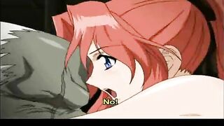 Cute Coed Hard Fucked by Black Monster in Hentai Porn - Anime
