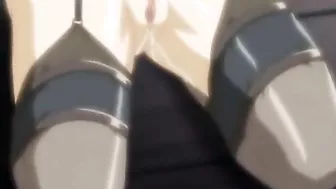 Chained hentai gets big juicy tit nipples pinched