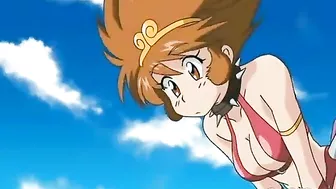 Busty hentai double penetration by shemale anime monster