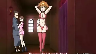 Busty hentai double penetration by shemale anime monster