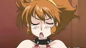 Busty hentai double penetration by shemale anime monster