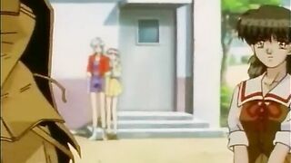 Cute hentai gets hard poked by bandit - Anime cute hentai hard poked bandit.