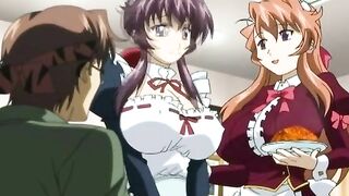 Schoolgirl in Bondage gets Group-Fucked by Bandits - Anime Hentai