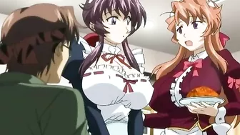 Schoolgirl in Bondage gets Group-Fucked by Bandits - Anime Hentai