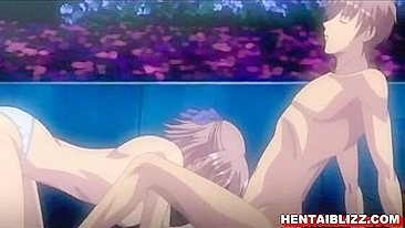 Busty Coed GroupFuck with Cumshots in Outdoor Hentai School