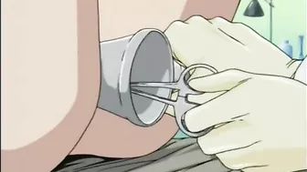 Cute hentai gets fingered and pussy fucked by bandit in the toilet