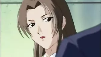 Cute hentai gets fingered and pussy fucked by bandit in the toilet