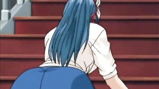 Hentai Guy Gets Sucked Stiff Dick in Bondage