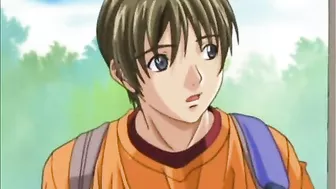 Hentai Guy Gets Sucked Stiff Dick in Bondage