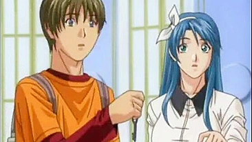 Hentai Guy Gets Sucked Stiff Dick in Bondage