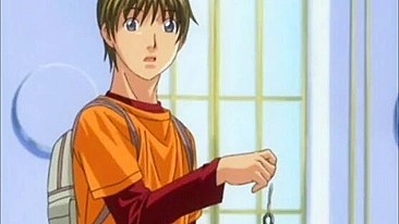 Hentai Guy Gets Sucked Stiff Dick in Bondage