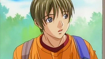 Hentai Guy Gets Sucked Stiff Dick in Bondage