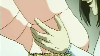 Bondage hentai with gagging gets fingered ass and wetpussy fucked, anime