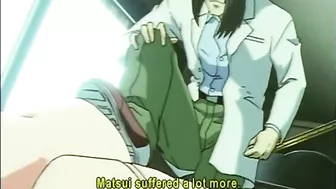 Bondage hentai with gagging gets fingered ass and wetpussy fucked, anime