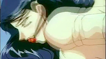 Bondage hentai with gagging gets fingered ass and wetpussy fucked, anime